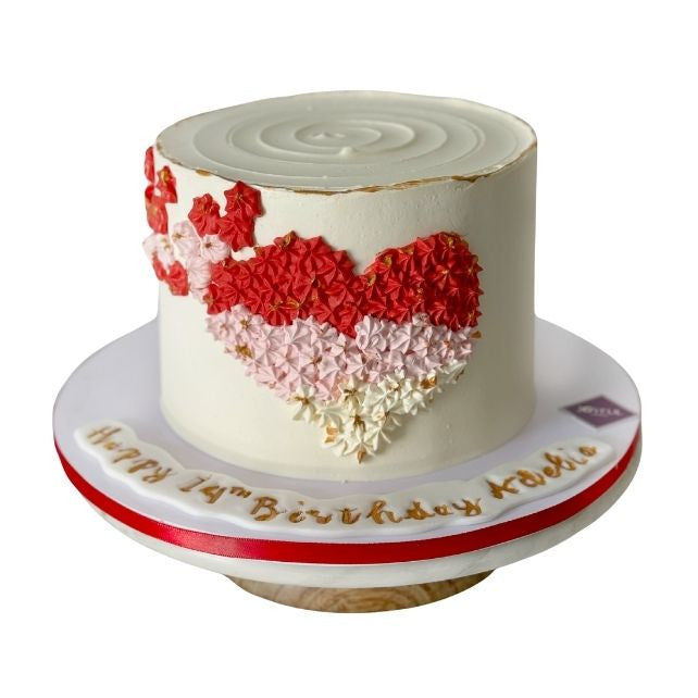 Heart design cake