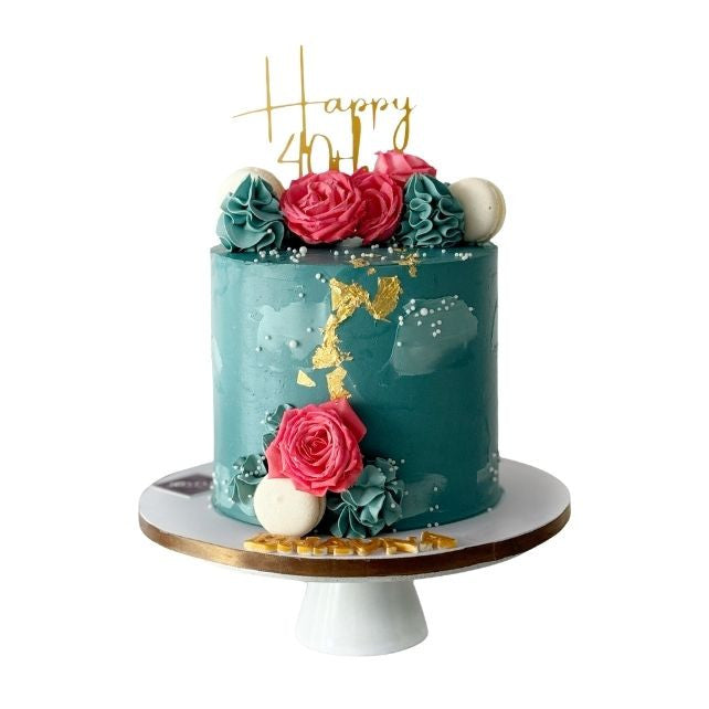 Floral Vintage Birthday Cake