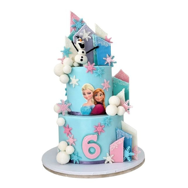 Frozen Elsa 2 Tier Cake