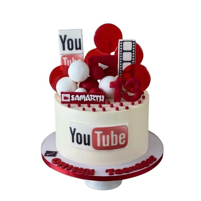 Youtube Theme Cake