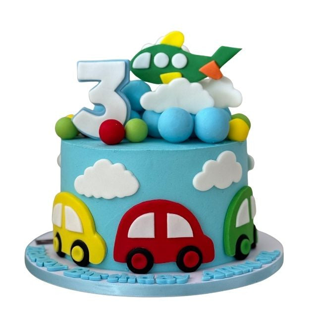 Kids Car theme cake