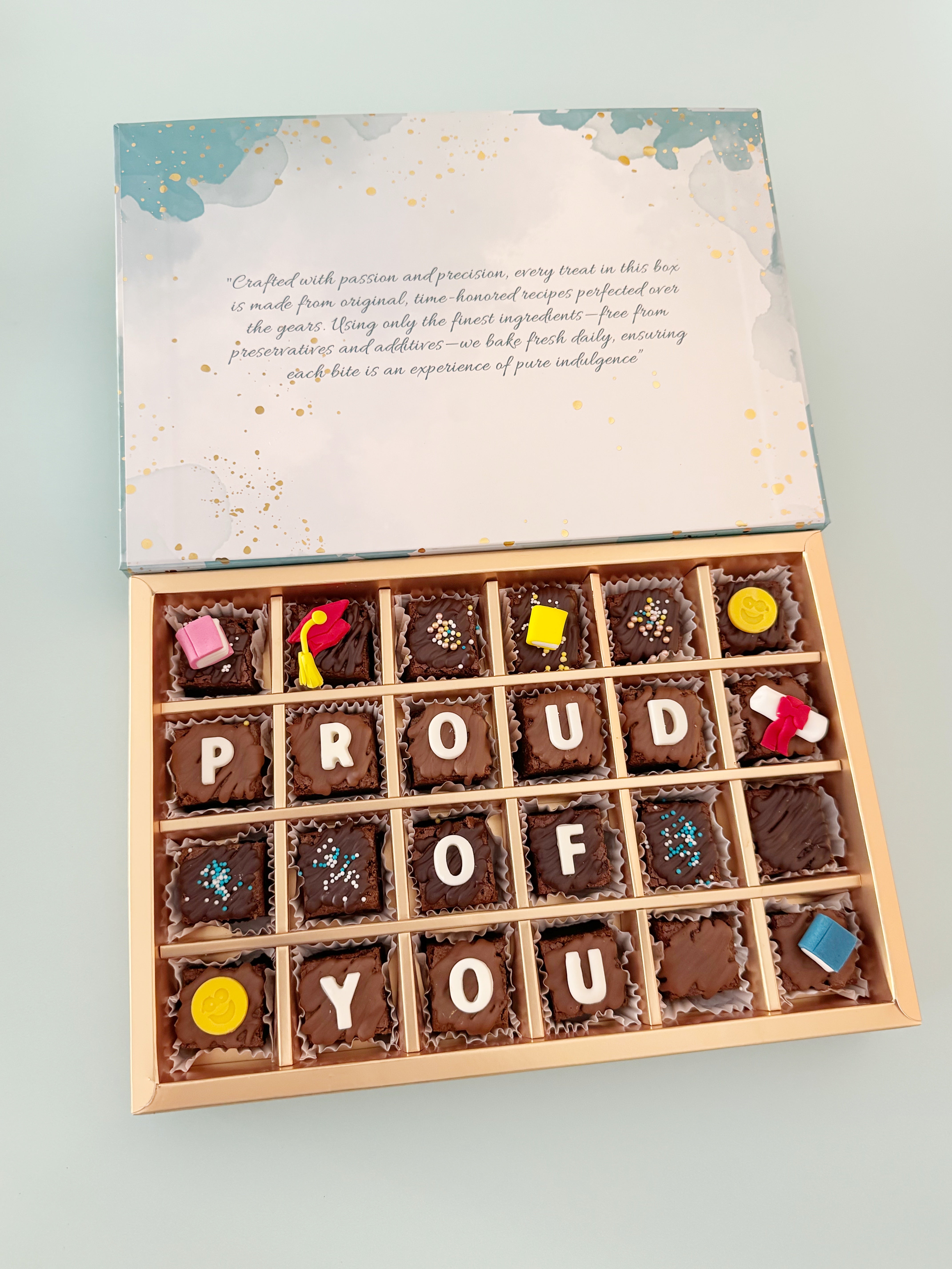 ‘Build your own’ Graduation Brownie Gift Box | 24
