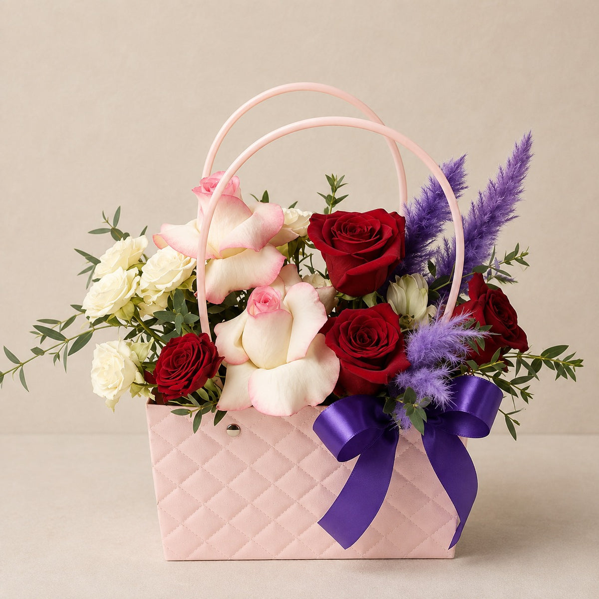 Red And Pink Roses Bag