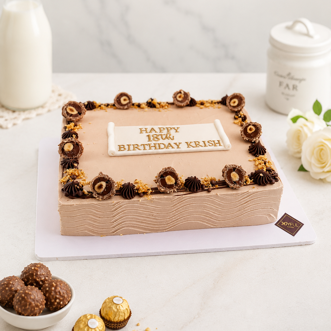 Ferrero Rocher - Rectangle Cake