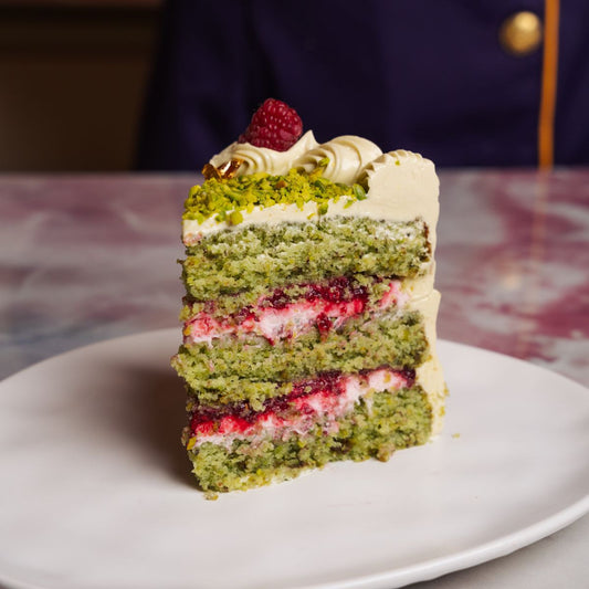 Pistachio Raspberry Cake