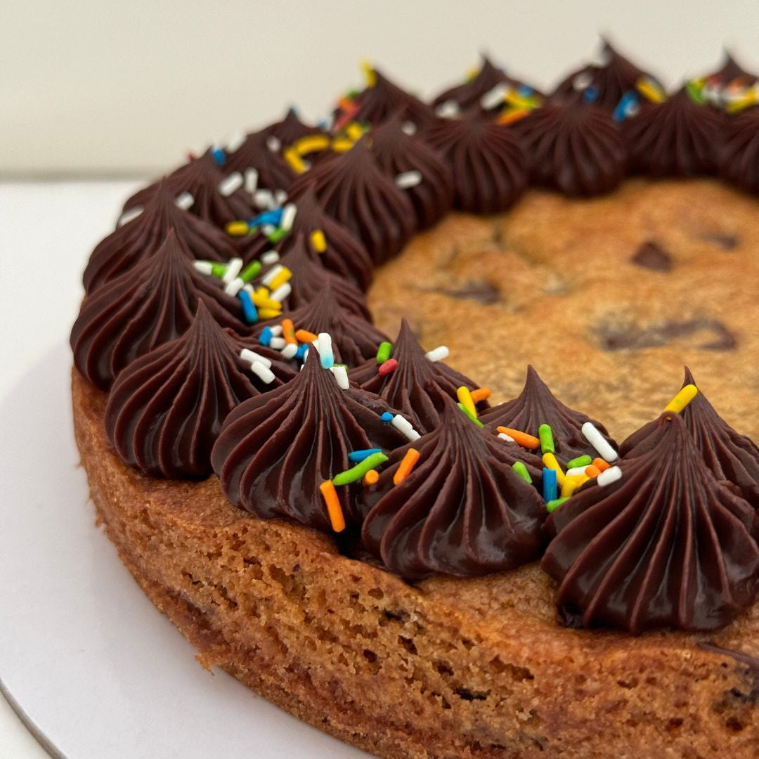 Belgium Chocolate Chip Cookie Cake