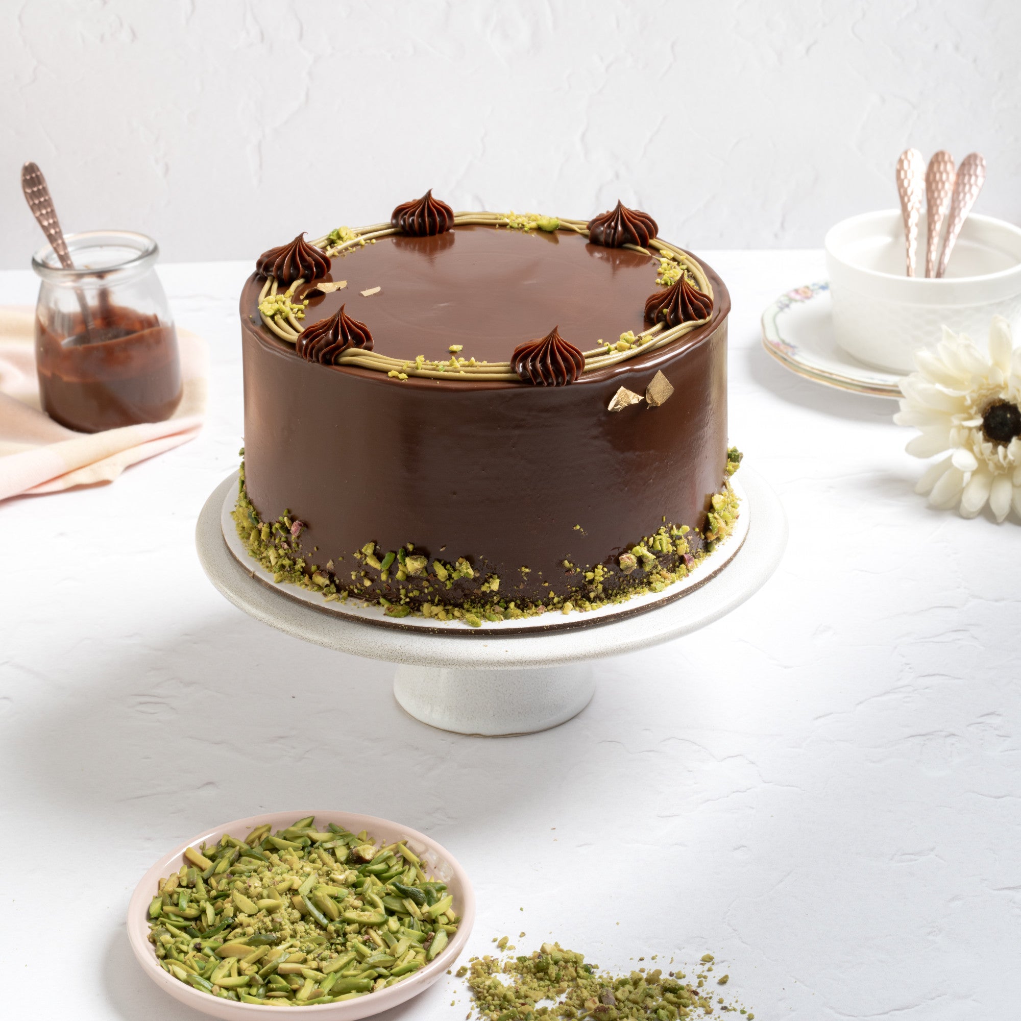 Pistachio Chocolate Cake
