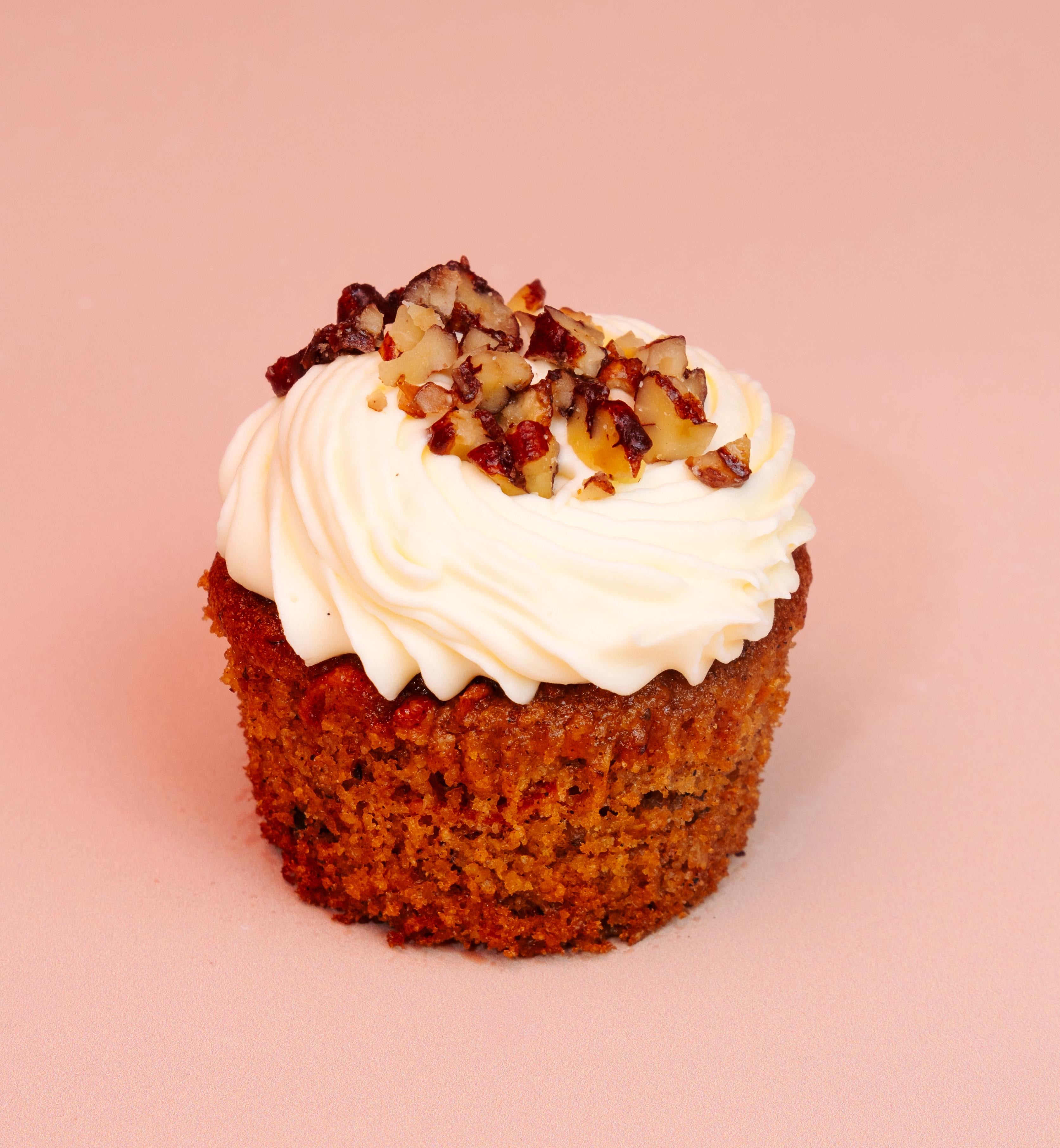 Pecan Carrot Cupcake ( Gluten Free )