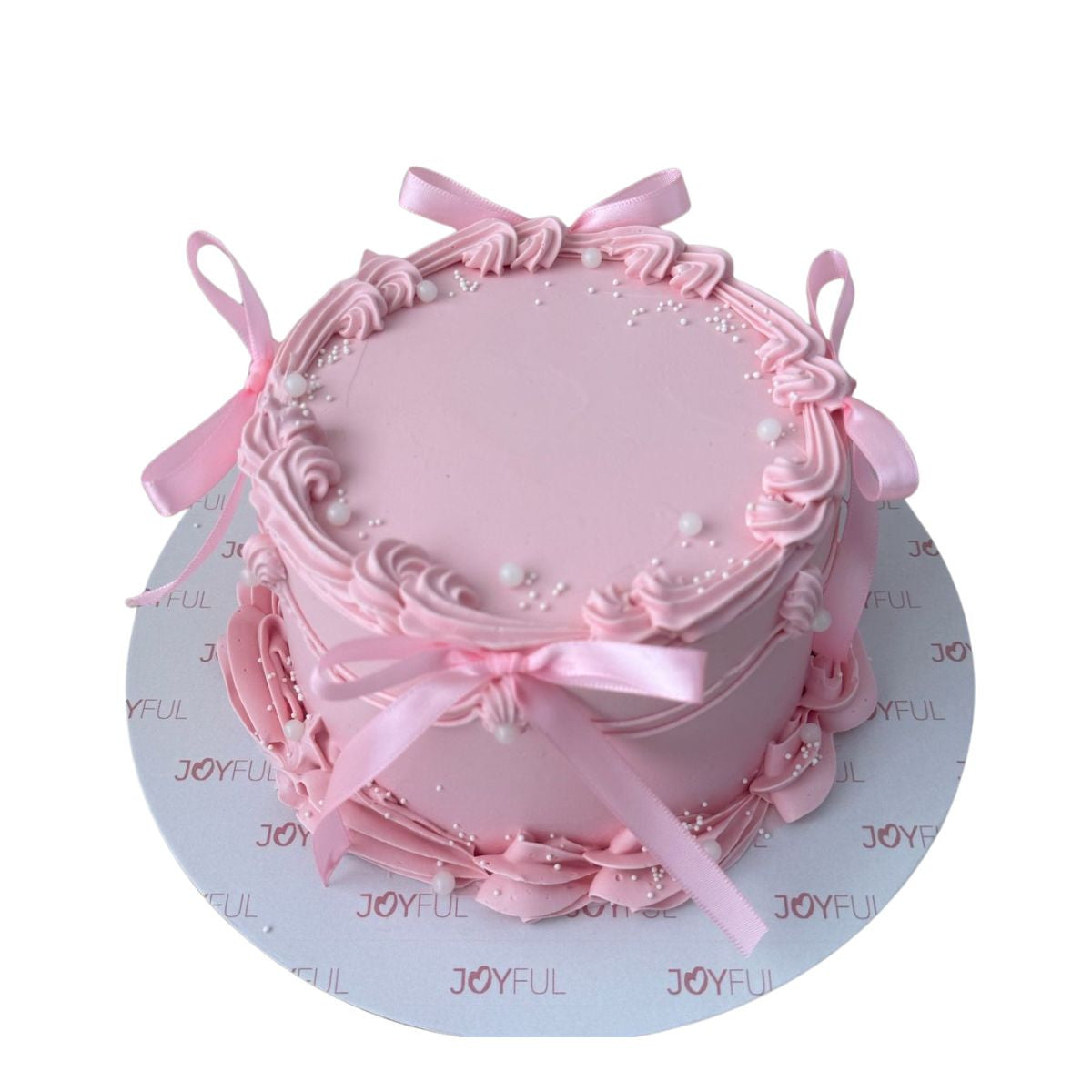 Pink Bow Birthday Cake