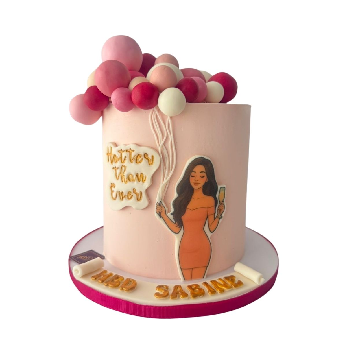 Hotter Than Ever Birthday Cake – Pink & White Glam