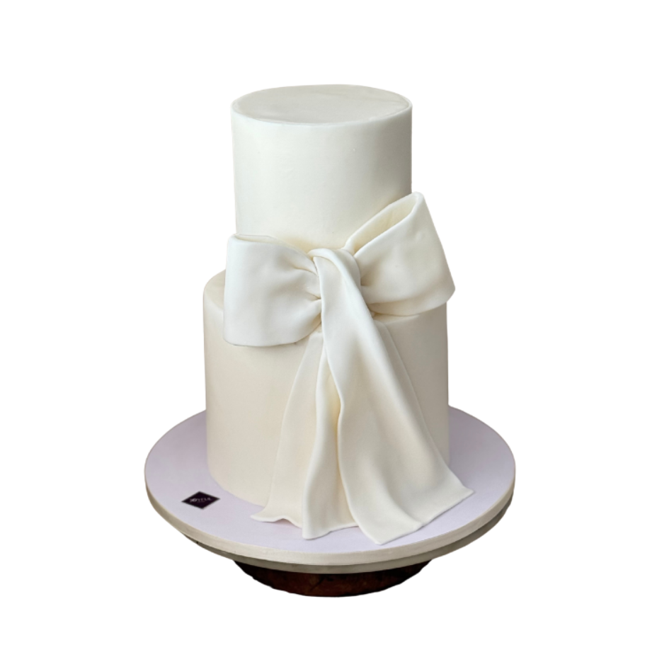 White Bow cake