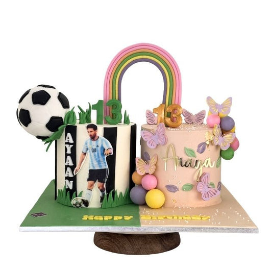 Sibling Birthday cake