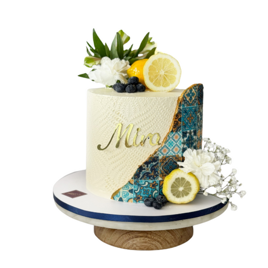 Classy Mosaic Tile Theme Cake
