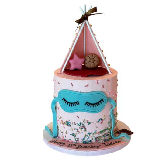 Sleepover tent Cake