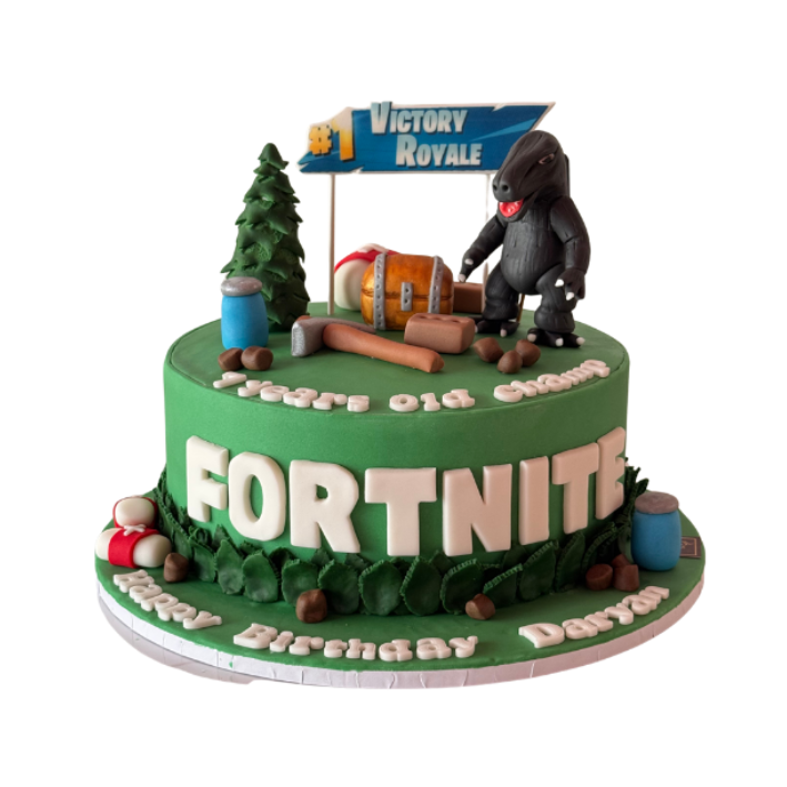 Fortnite Theme Cake