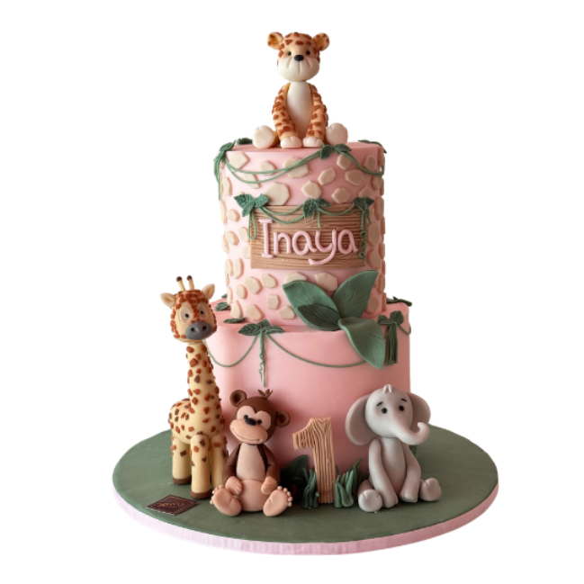 Jungle safari cake