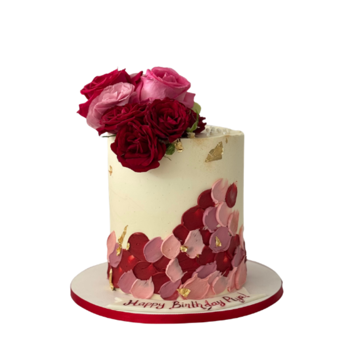 Floral texture Cake