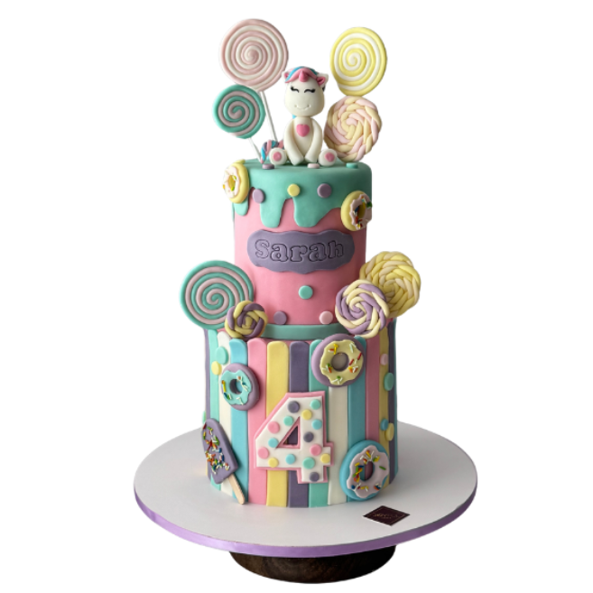 Candyland Unicorn Cake