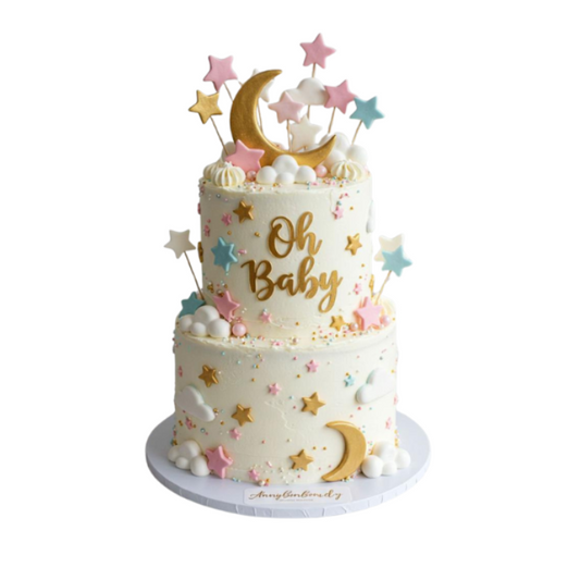 Baby Shower 2 tier Cake