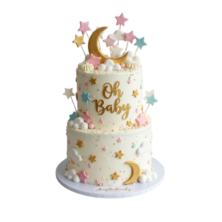 Baby Shower 2 tier Cake