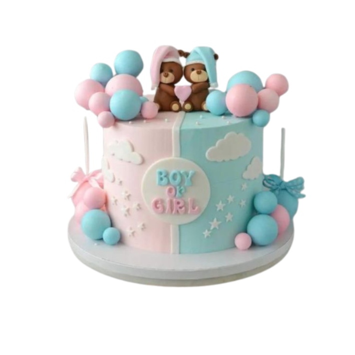 Gender Reveal Cake