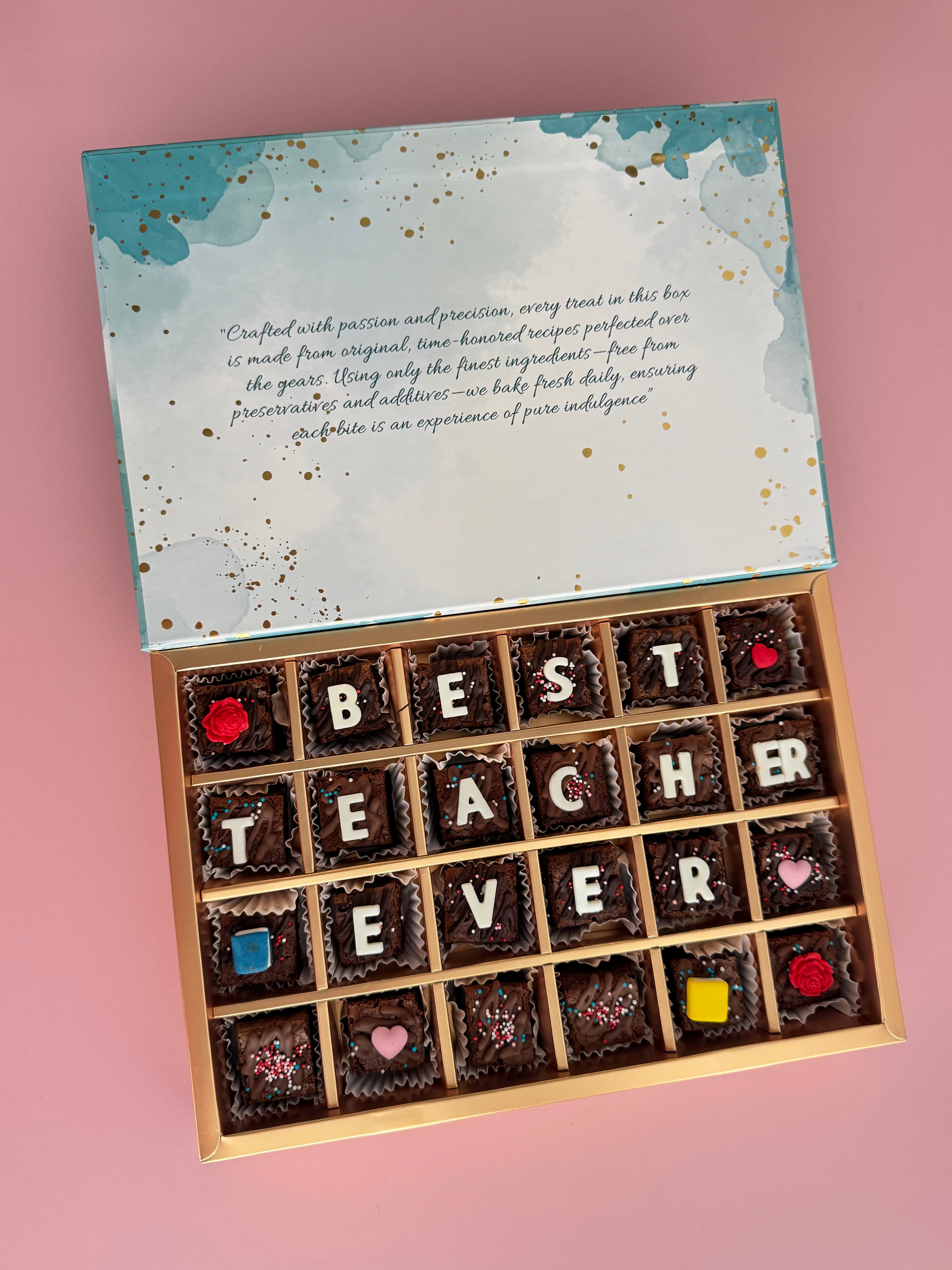 ‘Build your own’ Teacher Appreciation Brownie Gift Box | 24