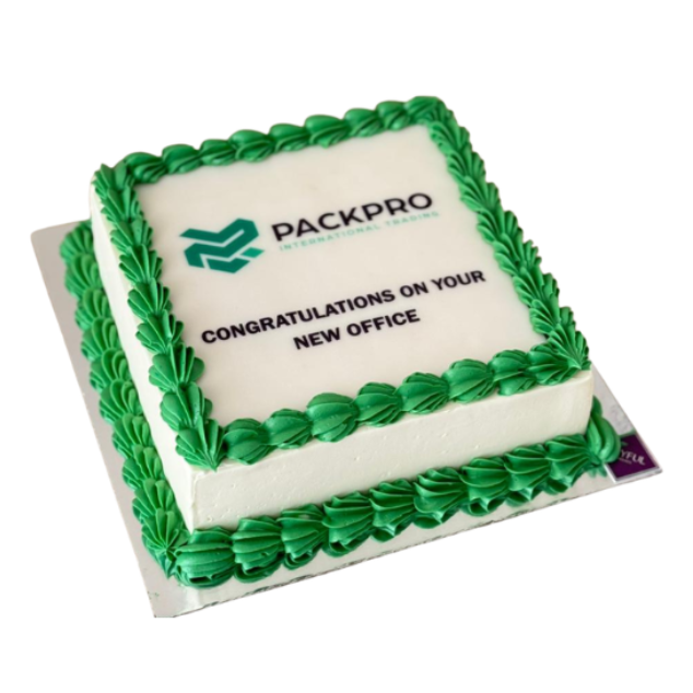 Corporate logo cake