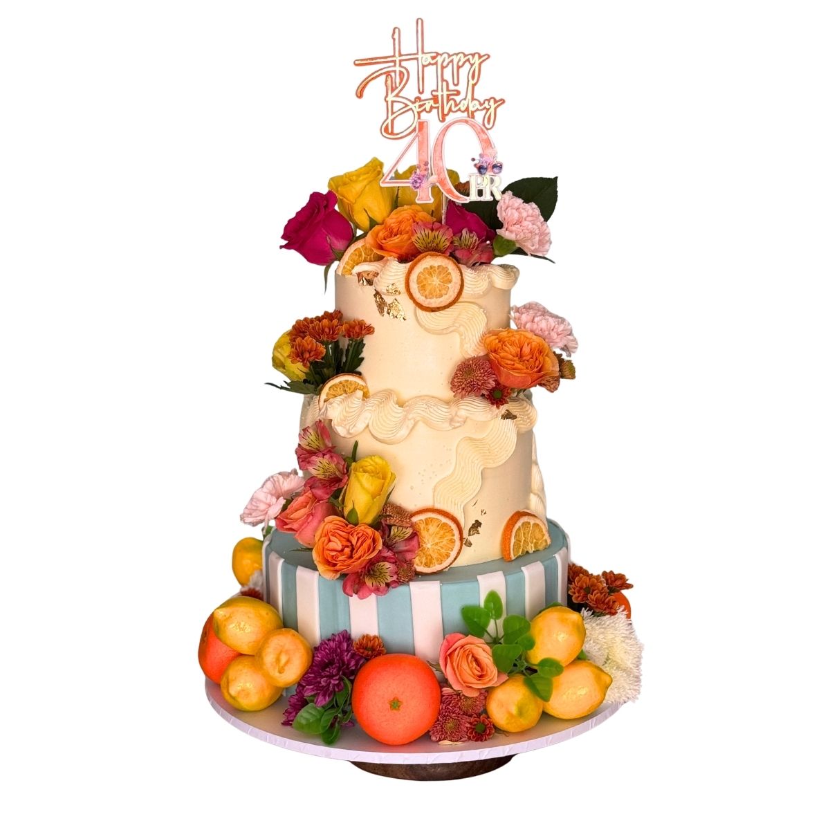 Tropical Flower Cake