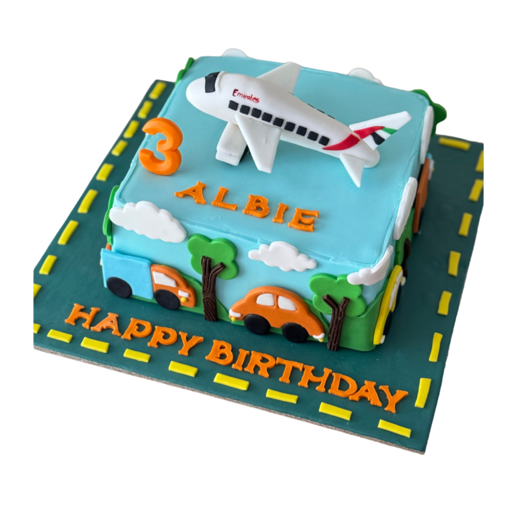 Aeroplane Theme Cake