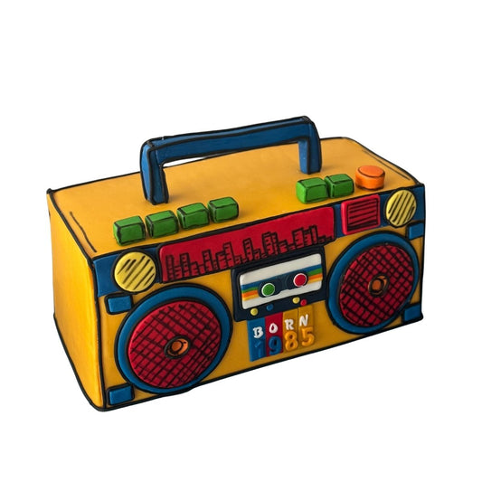 90’s Cassette Player Vintage Radio Cake