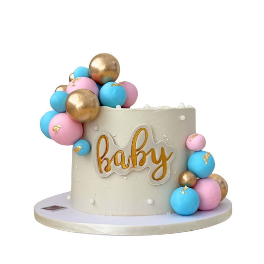 Gender reveal cake