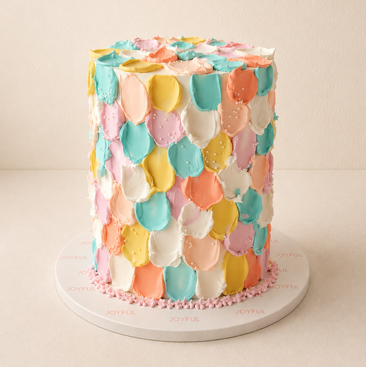 Pastel buttercream cake