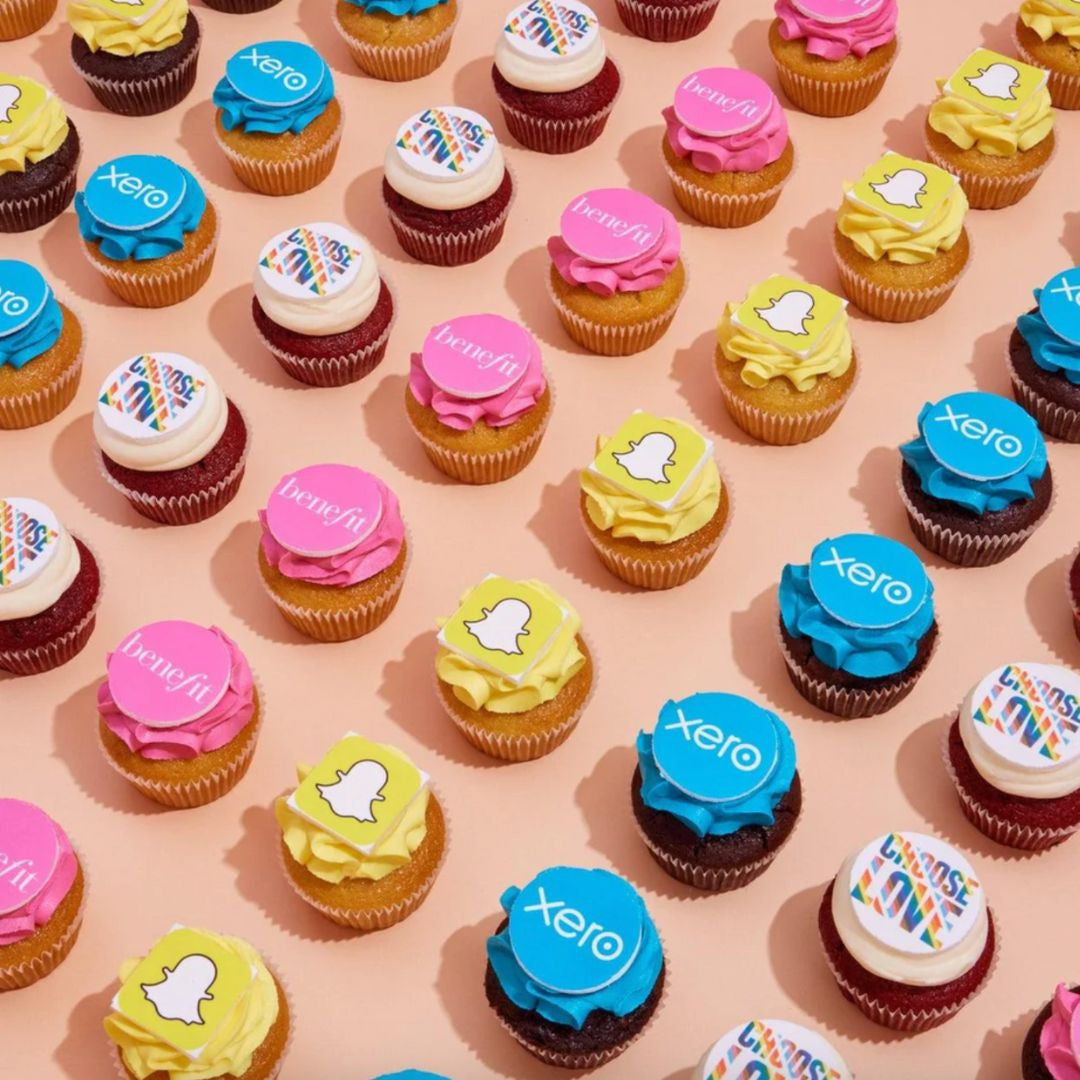 Logo Print Cupcakes