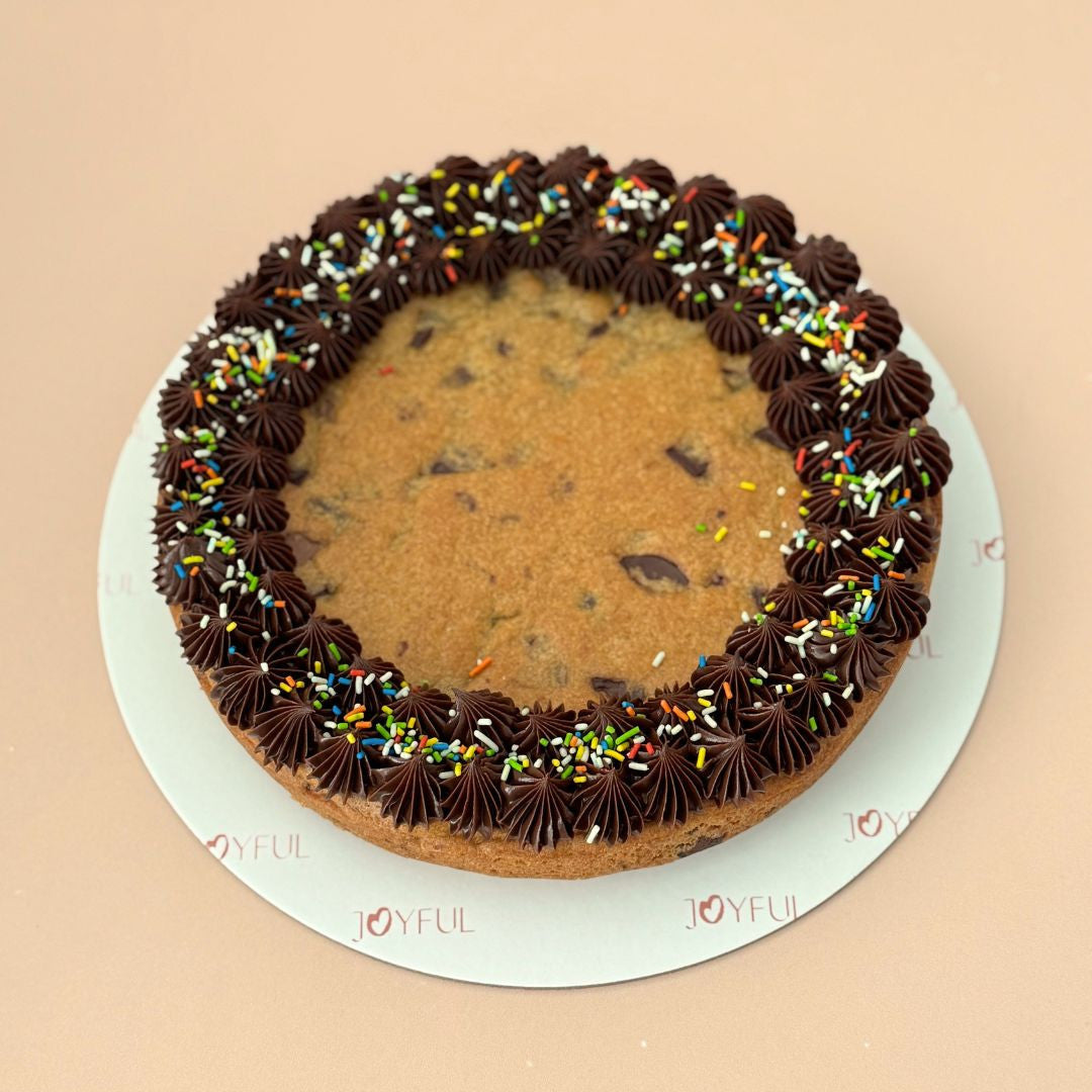 Belgium Chocolate Chip Cookie Cake