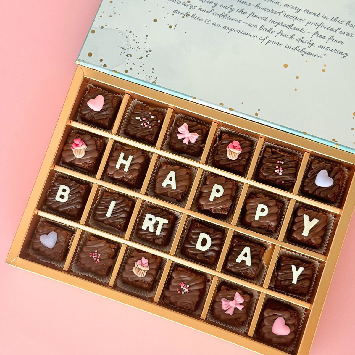 Happy Birthday Brownie Gift Box