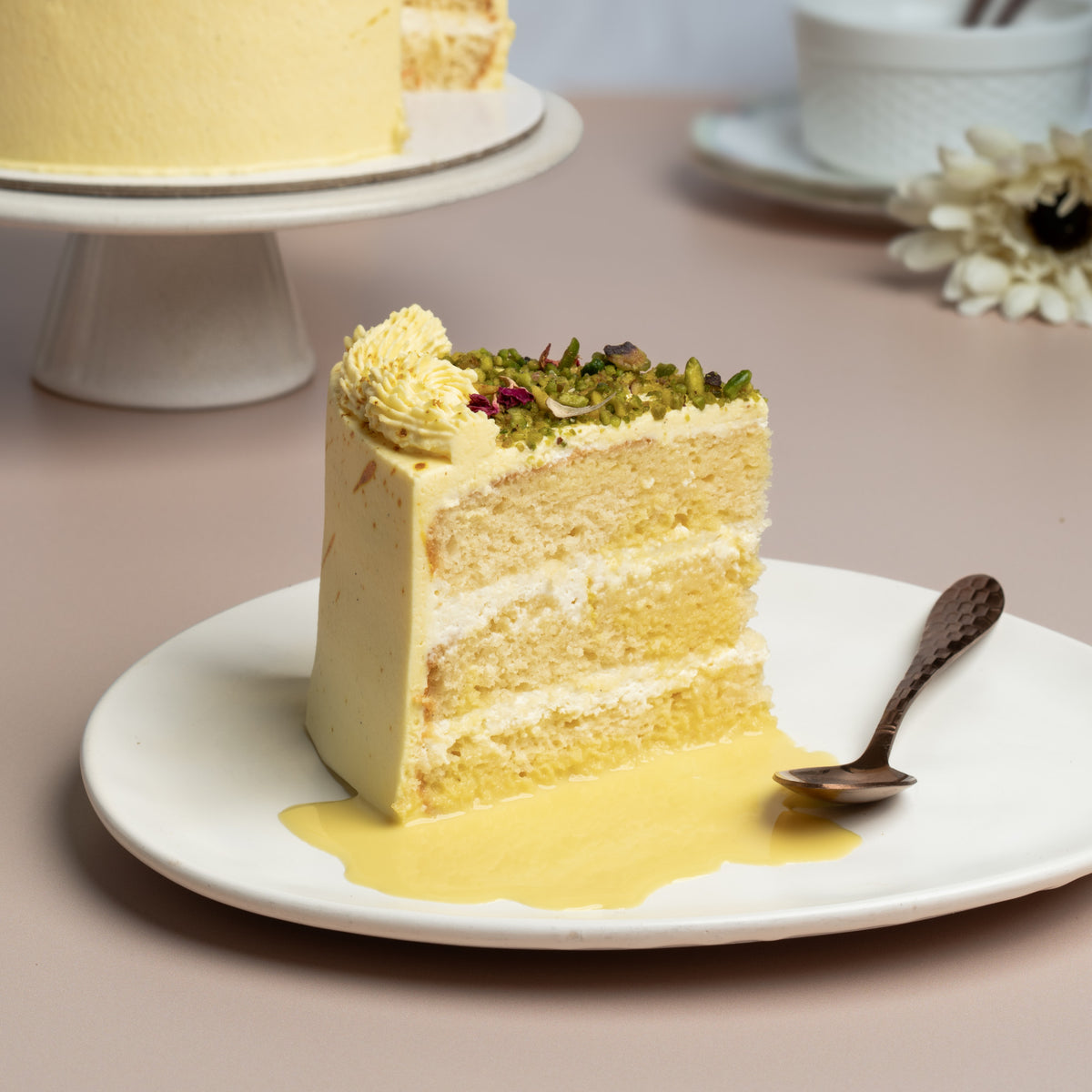 Saffron Milk Cake