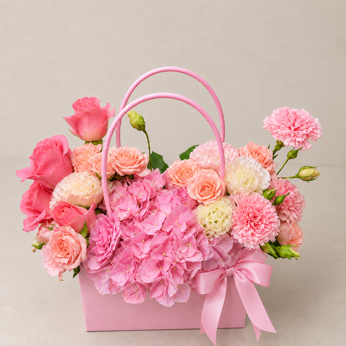 Mix Roses Pink Bag
