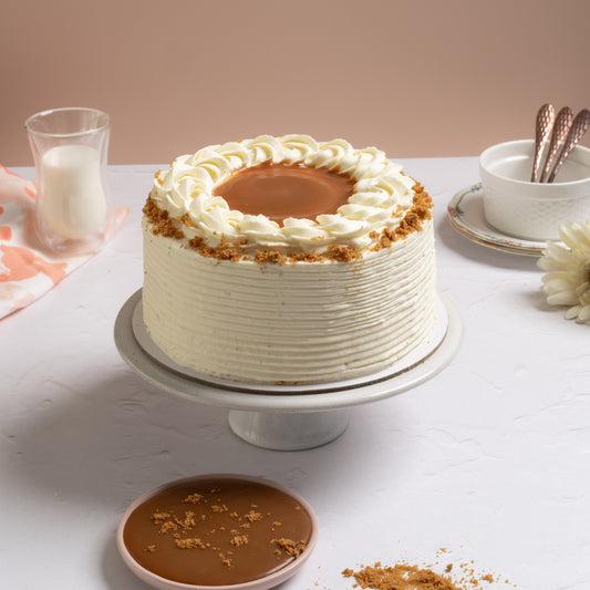 Vanilla Salted Caramel Cake made fresh in small batches — premium cake delivery Dubai | Joyful Treats