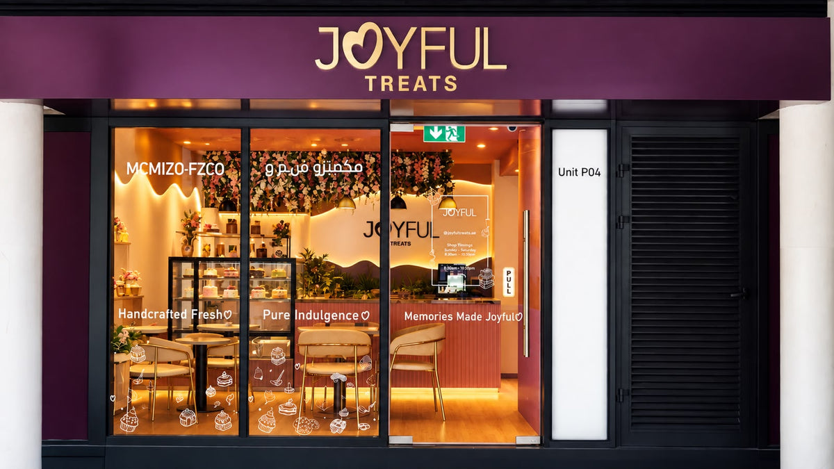 Joyful Treats artisan bakery in Dubai