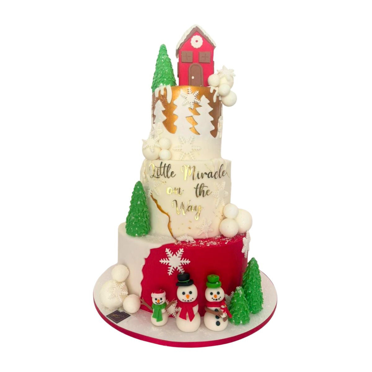 Baby Shower Christmas Cake